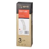 PIRYT LED 10W, oprawa ogrodowa 800lm, IP54, 4000K, biała AD-OP-6109WLPM4 ORNO
