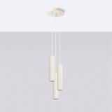 Sollux Lampa wisząca KARBON 3P beżowy SL.1595