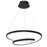 Lampa wisząca ring czarna LUCERO LED ML7948 Milagro