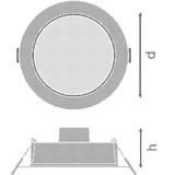 Oprawa DOWNLIGHT IP44 DN 115 8W 830 WT