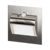 DRACO LED NEW 1,5W, oprawa schodowa podtynkowa, 12VDC, 30lm, 3000K, satyna, czujnik ruchu i zmierzch AD-OS-6164LR3/N ORNO
