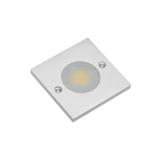 GTV OPRAWA LED COB JOVITA KWADRATOWA, 3W, 12V DC, 1X COB, CIEPŁY BIAŁY, 150cm PRZEWÓD Z MINIAMP (2 WKRĘTY) LD-KJVCOB-CB GTV Poland