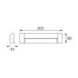 Podszafkowa oprawa liniowa SMD LED MATYLDA LED 9W SILVER 4000K 03579 IDEUS