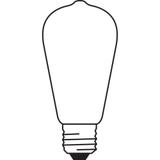 Lampa LED, klasyczny kształt bańki Edison 4W 827 230V plastik E27