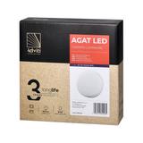 AGAT LED 10W, oprawa ogrodowa, 800lm, IP54, 4000K, biała AD-OP-6111WLPM4 ORNO