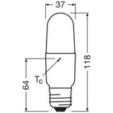 Lampa LED STAR CL STICK FR 60 non-dim 8W 840 E27
