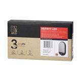 NEFRYT LED 15W, oprawa ogrodowa z czujnikiem ruchu, 1100lm, IP54, 4000K, szara AD-OP-6147GLPMR4 ORNO