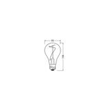 Lampa LED Vintage 1906 LED CL A Filament szkło przezroczyste SMOKE non-dim 3,4W/818 E27