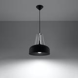 Sollux Lampa wisząca CASCO czarna/biała SL.0389