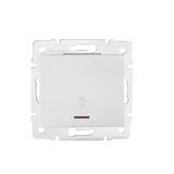 LOGI Łącznik schodowy z LED śrubowy 10AX 250V biały 021140102 25081 KANLUX