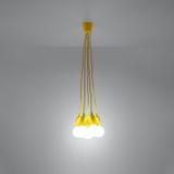 Sollux Lampa wisząca DIEGO 5 żółta SL.0580