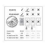Oprawa SP AIR FIX P 6W 930 PS DIM IP65 BK