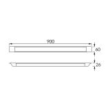 Oświetleniowa oprawa liniowa SMD LED BARY LED 27W 4000K 03587 IDEUS
