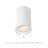 Oprawa punktowa CHLOE SPOT GU10 NATYNKOWA IP20 okrągła biała ruchoma Spectrum LED