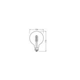 Lampa LED Vintage 1906 SMOKE 125 dim 7,8W/818 szkło przezroczyste E27