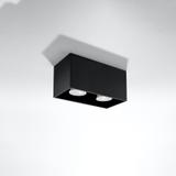Sollux Plafon QUAD MAXI czarny SL.0381