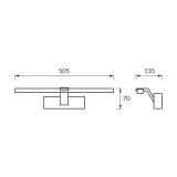 Oprawa dekoracyjna SMD LED LIMBA LED 11W BLACK CCT 04576 IDEUS