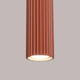 Sollux Lampa wisząca KARBON 1 ochra czerwona SL.1630