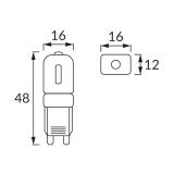 Żarówka Lampa z diodami SMD LED BIT SMD LED G9 2,5W 2900K 02765 IDEUS