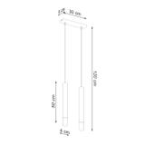 Sollux Lampa wisząca WEZYR 2 czarna SL.0961