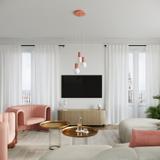 Lampa biurkowa HALO brzoskwiniowa