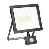 ALLED 50W Naświetlacz LED z PIR, 4000lm, IP44, 4000K, Alu+szkło FL/R-3 ORNO