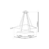 lampa wisząca LED Nix White 50W 3500lm 3000K ML514 Milagro