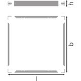 Ramka o wysokości 70mm do montażu powierzchniowego PANEL 600 SURFACE MOUNT KIT H70 VALUE