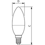 Żarówka LED Kulka PILA 3W=25W 250lm / 2700K barwa ciepła LED 25W B35 E14 WW FR 1CT/10 9,29003E+11 PHILIPS