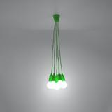 Sollux Lampa wisząca DIEGO 5 zielony SL.0583