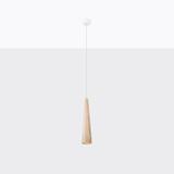 Sollux Lampa wisząca SULA 1 naturalne drewno SL.1100
