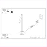 Sollux Lampa biurkowa PASTELO biała SL.1468