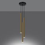 Sollux Lampa Wisząca PASTELO 3P złoty połysk SL.1197