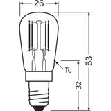Lampa LED SPECIAL T26 Filament szkło przezroczyste 5 non-dim 1,6W 824 E14