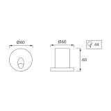 RAFI LED C 3W MAT CHROME 4000K 03118 IDEUS