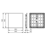 Panel LED Ledinaire RC065B G5 UGR19 28W 3400lm IP20/40 all-in 3000/4000K barwa neutralna 34_36S/830_ 9,11402E+11 PHILIPS