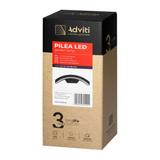 PILEA LED 9W, lampa ogrodowa, 700lm, IP54, 4000K, czarna AD-OP-6572BLPM4 ORNO