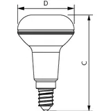 Żarówka LED ściemnialna 4,3W=60W 320lm 2700K barwa ciepła LEDspot D 4,3-60W R50 E14 827 36st. PHILIP 9,29002E+11 PHILIPS