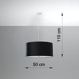 Sollux Żyrandol OTTO 50 czarny SL.0744