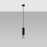 Lampa wisząca LOOPEZ 1 czarny/chrom