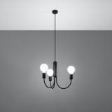 Sollux Żyrandol PICCOLO 3 czarny SL.0856