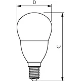 Żarówka LED Kulka 7W=60W 806lm / 2700K barwa ciepła lustre 7-60W E14 827 P48 FR 9,29003E+11 PHILIPS