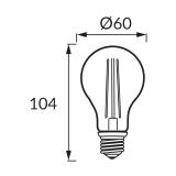 Lampa z diodami COG LED FILAMENT ERSTE LED E27 10W NW 04476 IDEUS