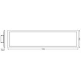 Oprawa SMART+ WIFI PLAN PLUS BL100x25 REM RGB TW BK