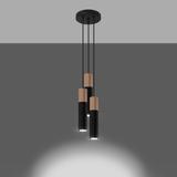 Sollux Lampa wisząca PABLO 3P czarna SL.1014