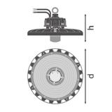 Oprawa HIGH BAY SENSOR 93W 4000K 110DEG IP65
