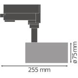 Szynowa oprawa TRACKLIGHT SPOT D75 25W 3000K 90RA NFL BK