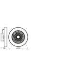 Oprawa SMART+ WIFI CEILING FAN CYL REM TW GR