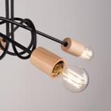 Sollux Żyrandol EMBER 5 czarny SL.1478