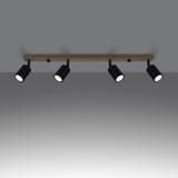 Sollux Plafon VERDO 4 czarny SL.1294